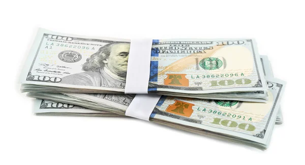 Hundred dollar bills — Stock Photo, Image