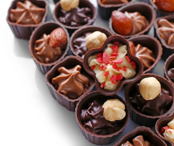 Bomboane delicioase de ciocolată — Fotografie, imagine de stoc