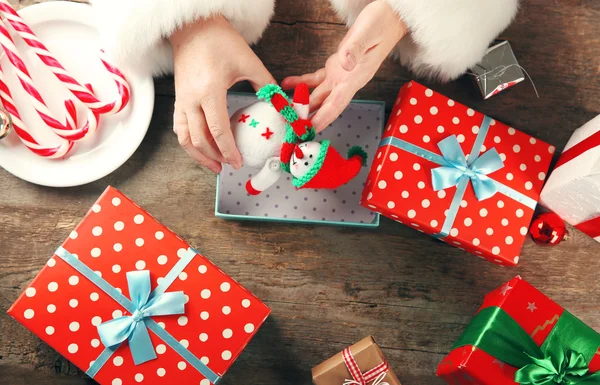 Imballaggio Babbo Natale — Foto Stock