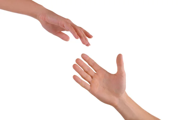 Person som hjälpande hand — Stockfoto