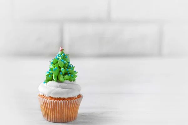 Délicieux cupcake de Noël — Photo