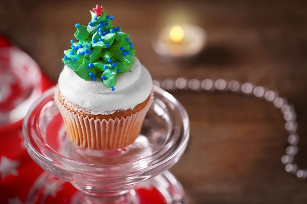Delicioso cupcake de Navidad —  Fotos de Stock