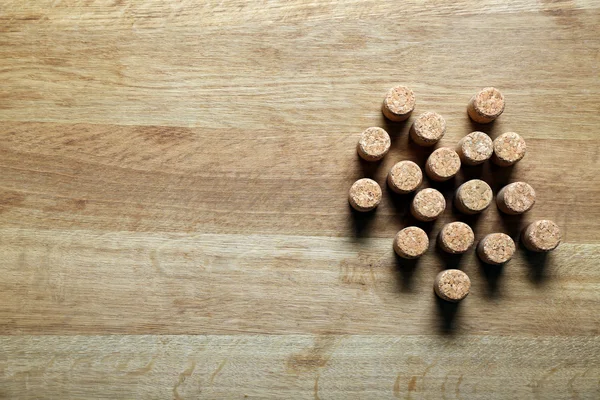 Κρασί Φελλοί σε ξύλινα — Φωτογραφία Αρχείου