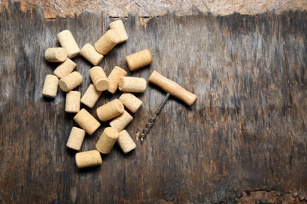 와인 코르크 마개와 코르크 마개 — 스톡 사진