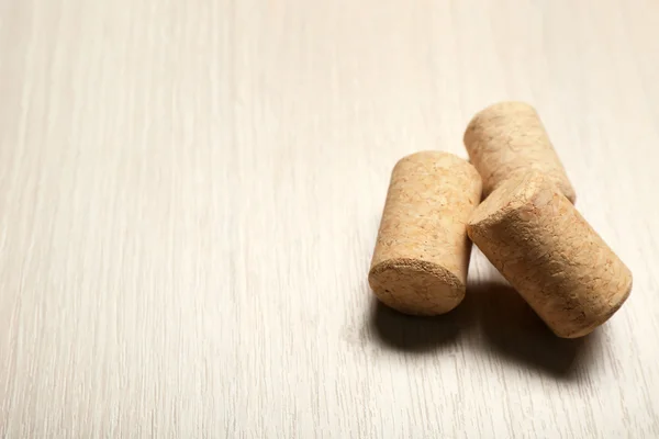 Wine corks on wooden — Stock Photo, Image