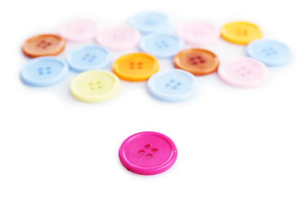Botões coloridos isolados — Fotografia de Stock
