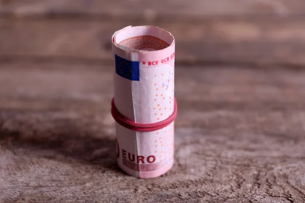 Roll of Euro banknotes — Stock Photo, Image