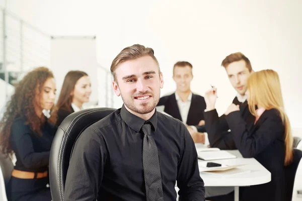 Vergadering in de vergaderzaal — Stockfoto