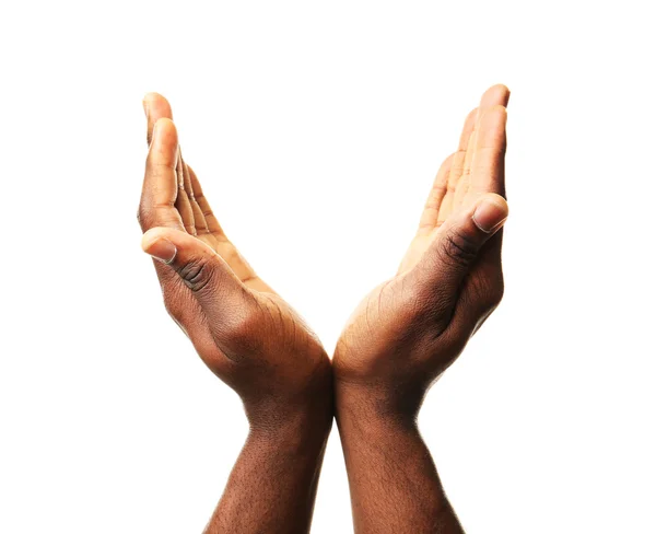 Male hands gesturing — Stock Photo, Image
