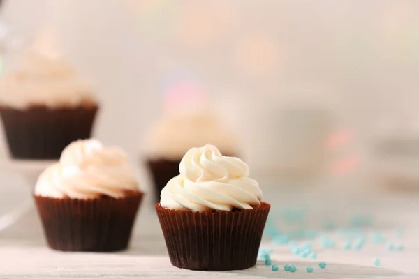 Vackra choklad cupcakes — Stockfoto