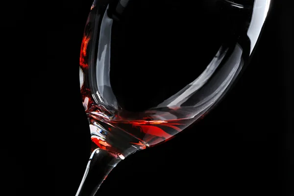 Egy pohár vörösbor. — Stock Fotó