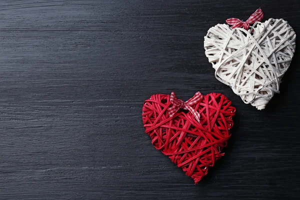 Hermosos corazones románticos — Foto de Stock