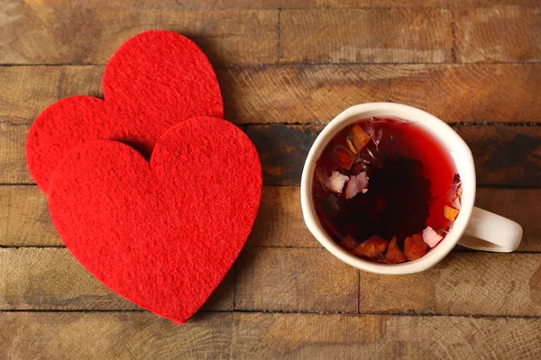 Two red hearts — Stock Photo, Image