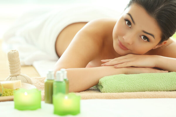 Young pretty woman relaxing