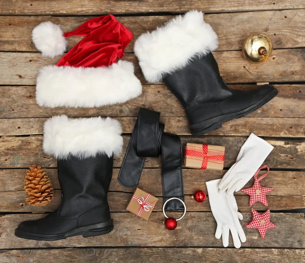 Santa claus kostuum — Stockfoto