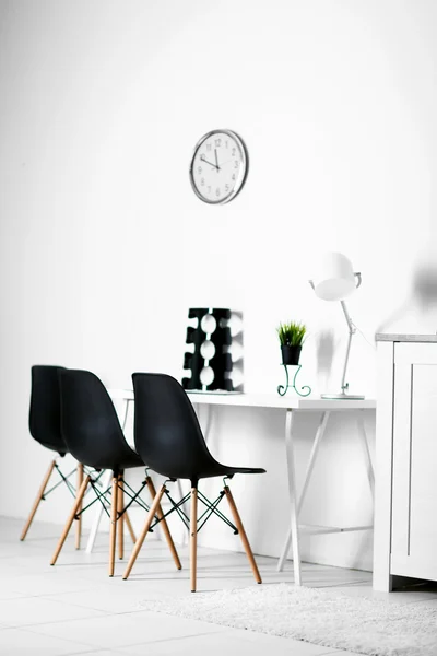 Room interior with clock — Stock Photo, Image