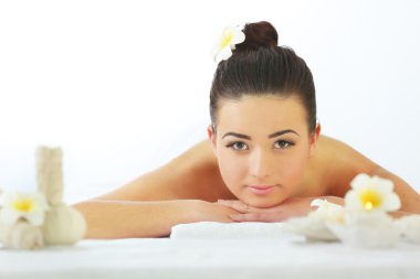 salonda rahatlatıcı kadın