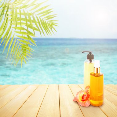 Güneş kozmetik şişe 