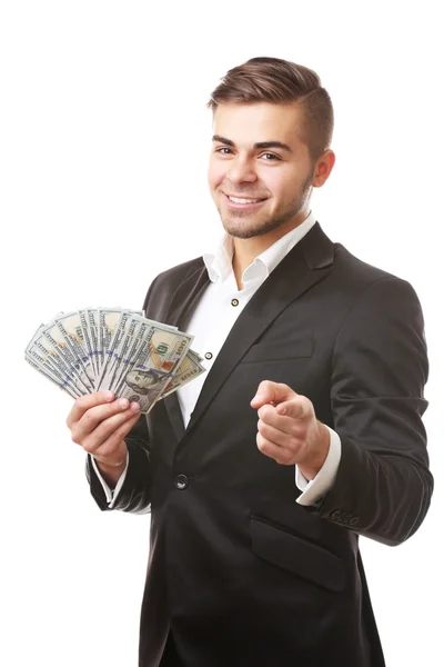 Man holding money — Stock Photo, Image
