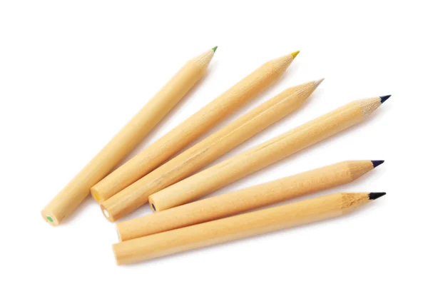 Colorful Pencils on white — Stock Photo, Image