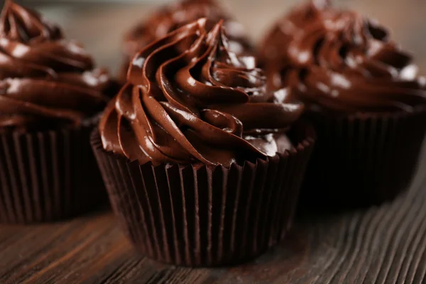 Smaczne babeczki czekoladowe — Zdjęcie stockowe