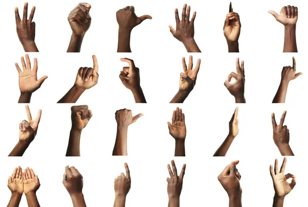 Male hands gestures — Stock Photo, Image