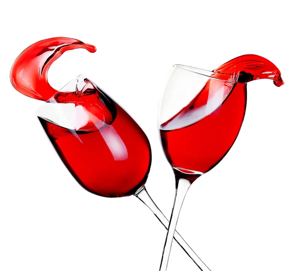 Glasses of red wine — Stock Photo, Image