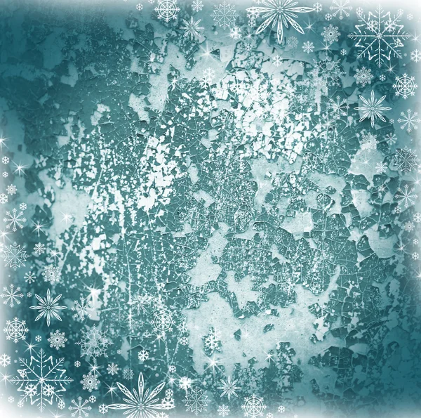 Winter background with snowflakes — Stock Photo, Image