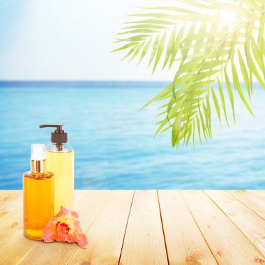 Güneş kozmetik şişe 