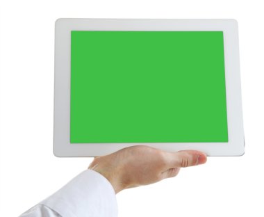 Erkek el holding dijital tablet