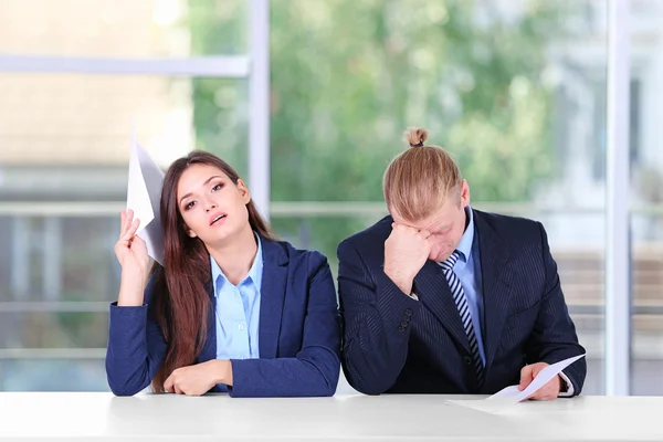 TV anchor training for telling news — Stock Photo, Image