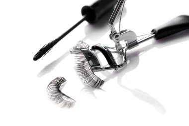 Kıvırıcı ve yanlış eyelashe 