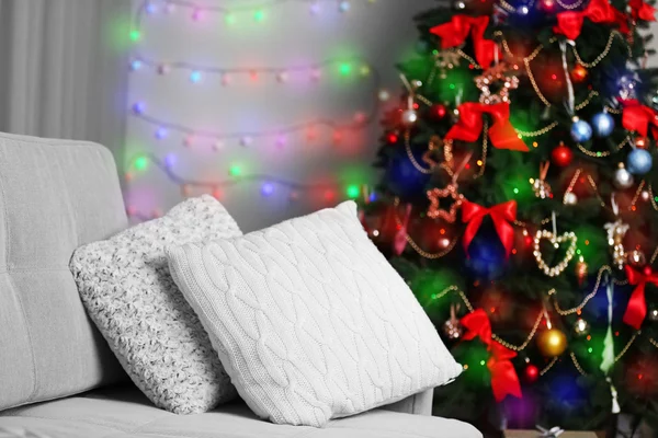 Árvore de Natal decorada — Fotografia de Stock