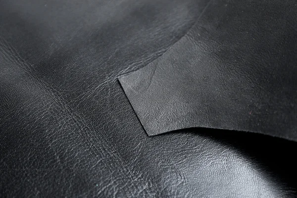 Leather front and wrong side texture — Stock Photo, Image