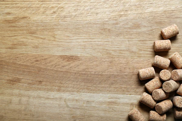 Wine korki na drewniane — Zdjęcie stockowe