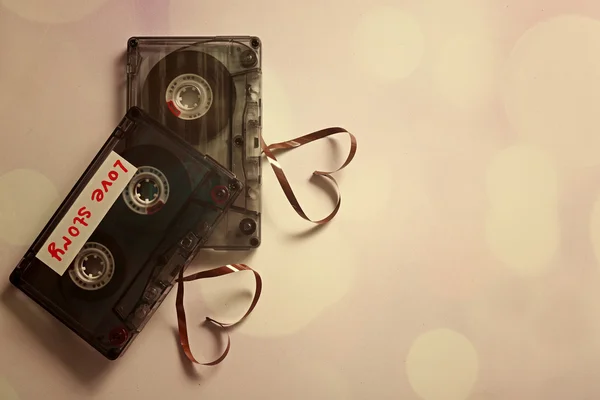 Cassetes de áudio retro — Fotografia de Stock