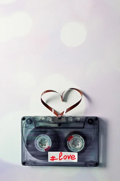 Cassette de audio con cinta magnética — Foto de Stock