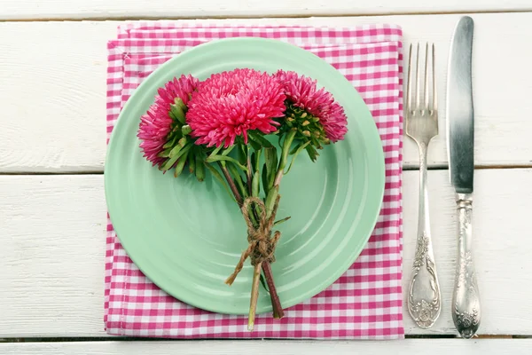 Summer table setting — Stock Photo, Image