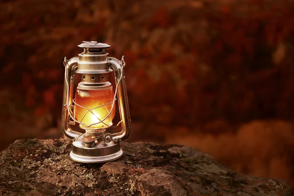 Decorative lamp in mountains — Stock Photo, Image