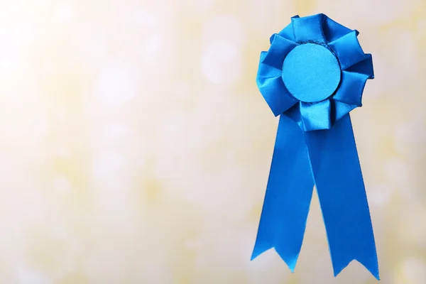 Blue award ribbon