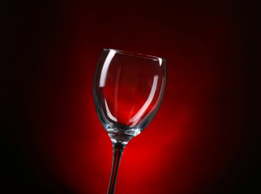 Boş bardağı yakın çekim