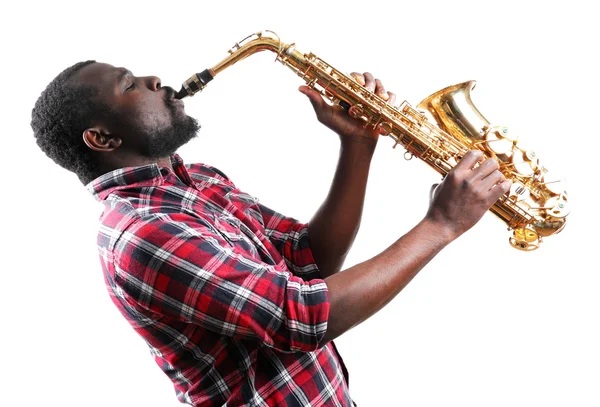 Músico de jazz afroamericano —  Fotos de Stock