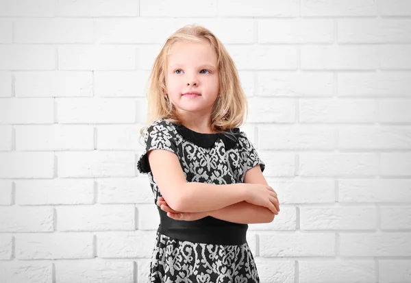 Little girl in dress — Stock Photo, Image