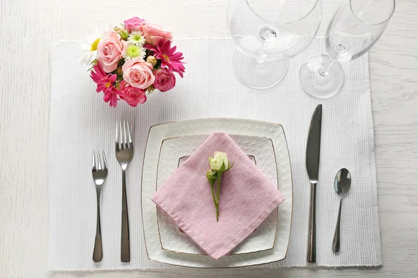 Cenário de mesa festiva — Fotografia de Stock