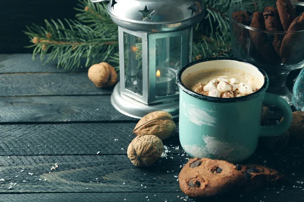 Tazza di cacao caldo con marshmallow — Foto Stock