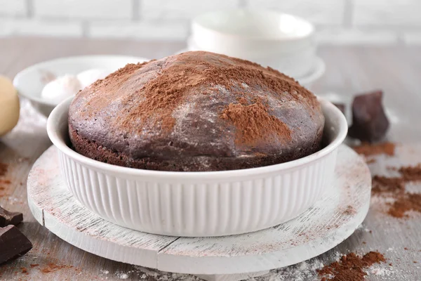 Home made chocolate pie — Stock Photo, Image