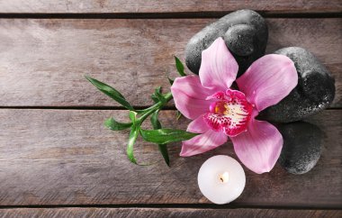 Spa güzel çiçekli natürmort