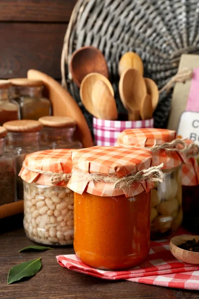 Jars full of coins — Stock Photo, Image