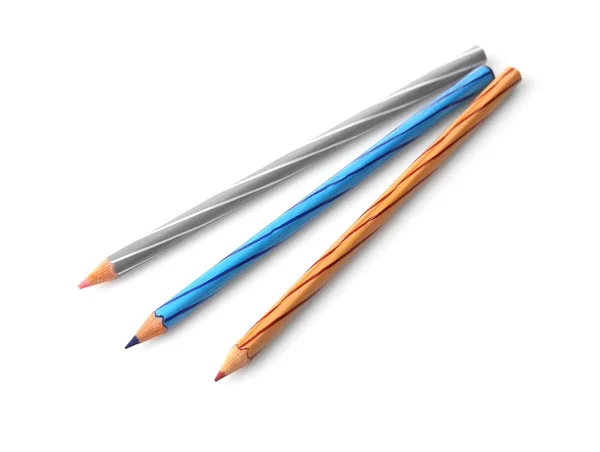 Three Pencils on white — Stock Photo, Image