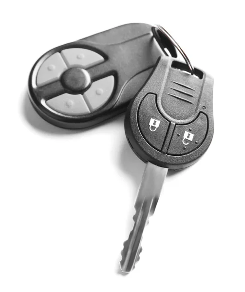 Car keys on white — Stock Photo, Image